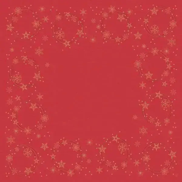 Duni Star Shine Red Slipcover Dunisilk 84x84cm  Adomoo