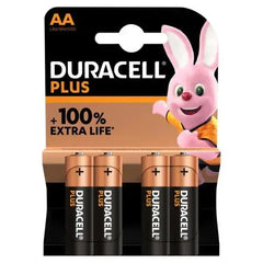 Duracell Plus 100% AA 4 Pack (Case of 20) Adomoo