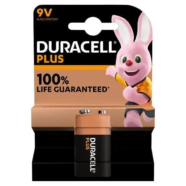 Duracell Plus 9V 1 Pack (Case of 10)  Adomoo