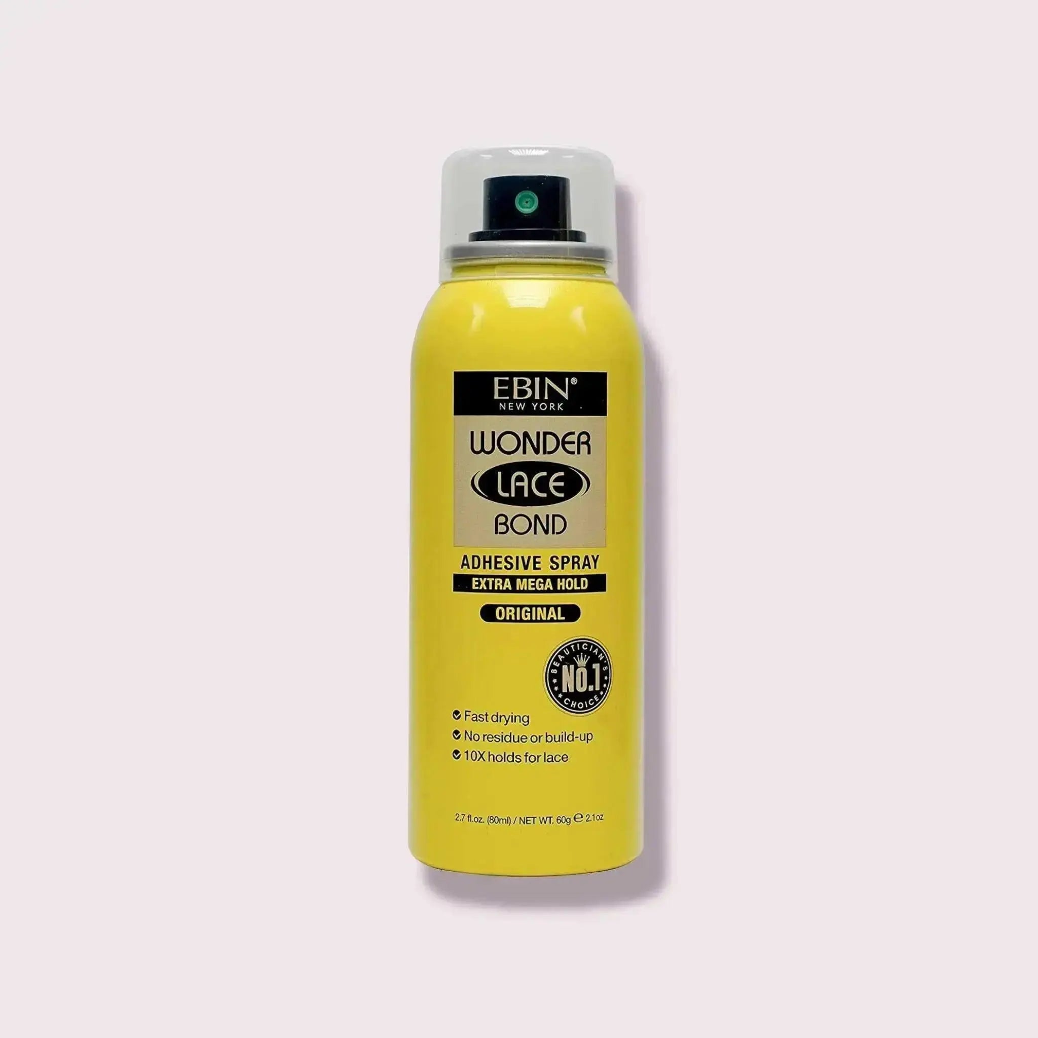 EBIN Wonder Lace Bond Adhesive Spray - Extra Mega Hold 2.82oz / 80ml Adomoo