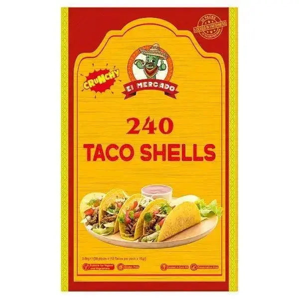 El Mercado 240 Taco Shells 3.6kg  Adomoo