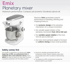 Electrolux E-Mix 5 Litre Table Top Mixer  Adomoo