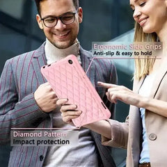 Epicgadget Pink Case for 7" Kindle Fire HD Tablet, with screen protector & stylus, New Adomoo