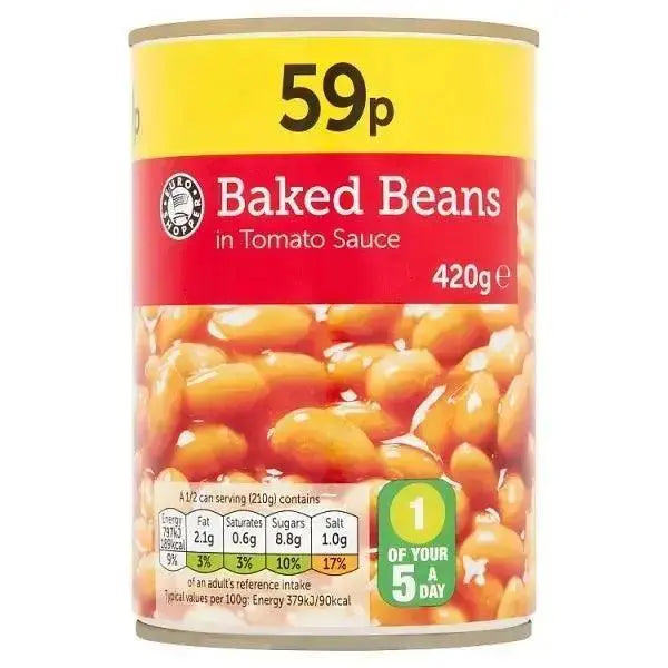 Euro Shopper Baked Beans in Tomato Sauce 420g (Case of 12)  Adomoo