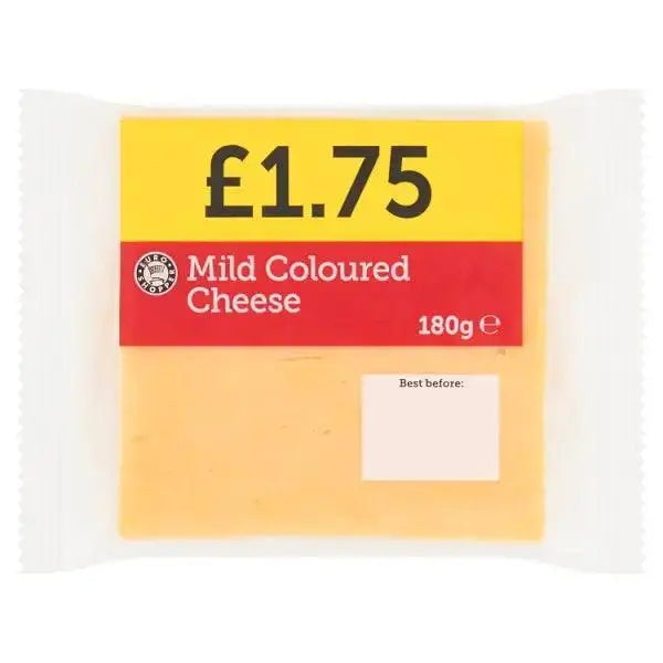 Euro Shopper Mild Coloured Cheese 180g (Case of 12)  Adomoo