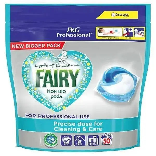 Fairy Professional Non Bio Pods Washing Liquid Capsules 2x50 Washes  Adomoo