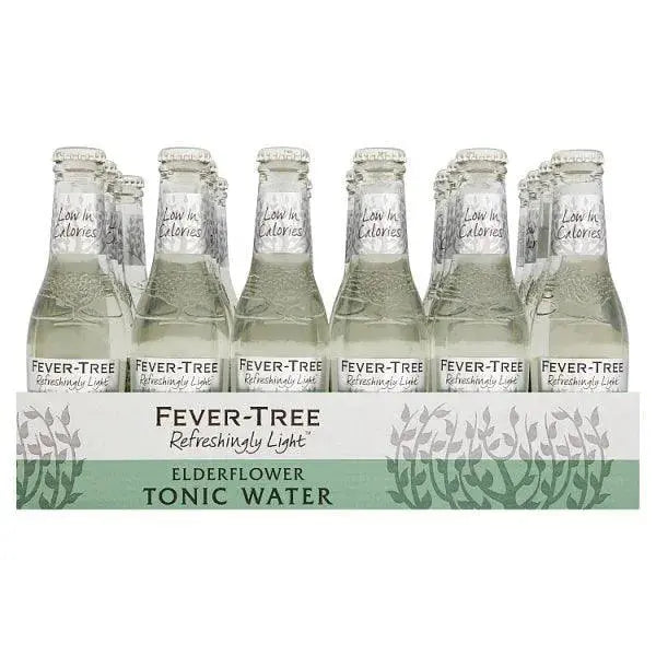 Fever-Tree Refreshingly Light Elderflower Tonic Water 24 x 200ml  Adomoo