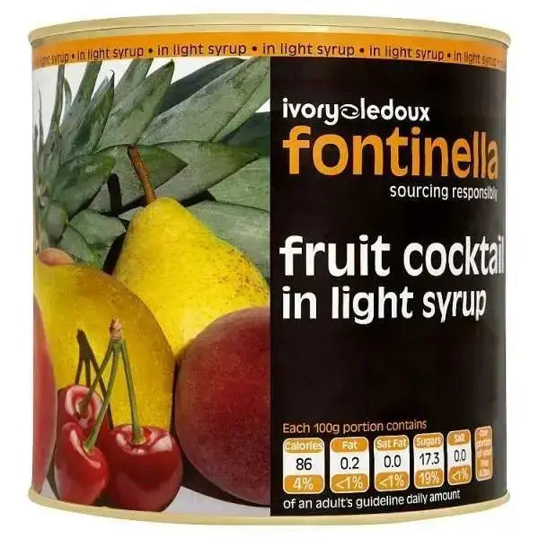 Fontinella Fruit Cocktail in Light Syrup 2.60kg  Adomoo
