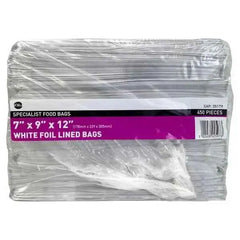 FyNite White Foil Lined Bags 7" x 9" x 12" 450 Pieces  Adomoo