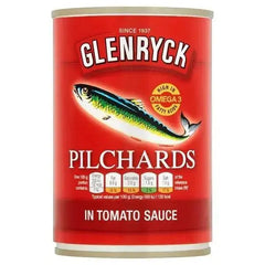 Glenryck Pilchards in Tomato Sauce 400g (Case of 12) Adomoo