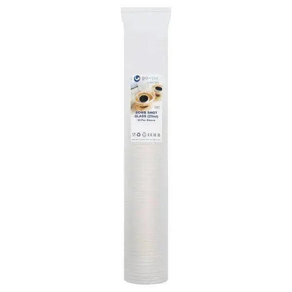 Go-Rpet by Go-Pak 50 Per Sleeve Bomb Shot Glass 25ml  Adomoo