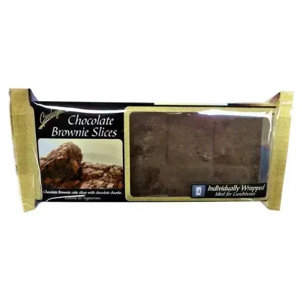 Goodwyns 4 Chocolate Brownie Slices 225g (Case of 9)  Adomoo