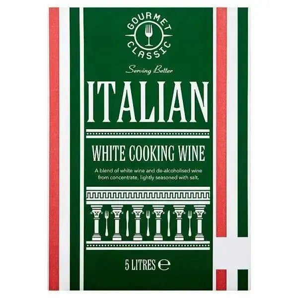 Gourmet Classic Italian White Cooking Wine 5 Litres  Adomoo