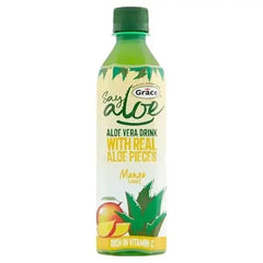 Grace Say Aloe Vera Drink Mango Flavour 500ml (Case of 12)  Adomoo