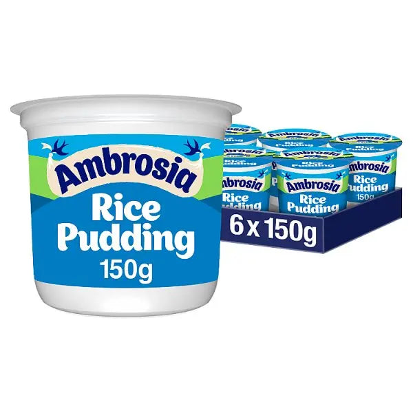 Ambrosia Ready To Eat Rice Pudding Pot 150g (Case of 6)  Adomoo