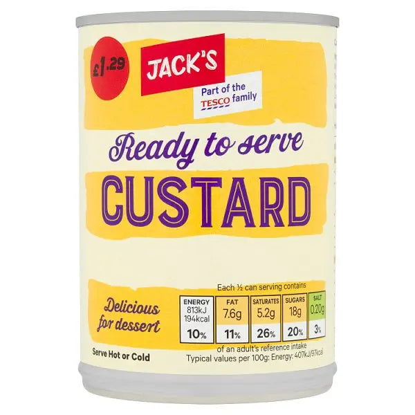 Jack's Custard 400g (Case of 12) Adomoo
