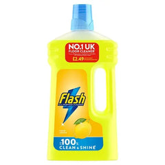 Flash Multipurpose Floor Liquid Cleaner Crisp Lemon 950ML (Case of 6)  Adomoo