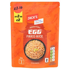 Jack's Microwaveable Egg Fried Rice 250g (Case of 6)  Adomoo