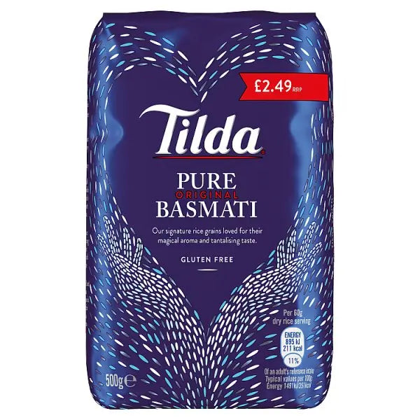 Tilda Pure Original Basmati 500g (Case of 8)  Adomoo
