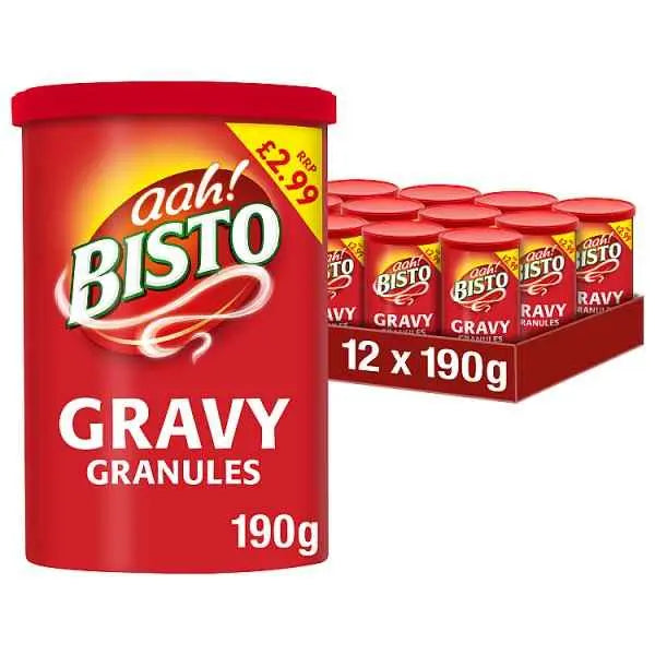 Bisto Gravy Granules 190g (Case of 12)  Adomoo