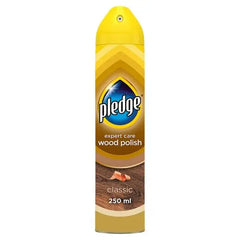 Pledge Expert Wood Care Polish Aerosol Classic 250ml (Case of 6)  Adomoo
