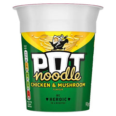Pot Noodle Standard Pot Noodle Chicken & Mushroom 90 g (Case of 12)  Adomoo