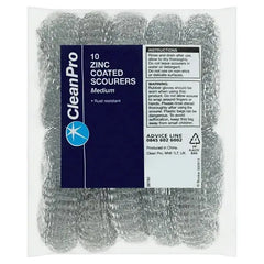 CleanPro 10 Zinc Coated Scourers Medium  Adomoo