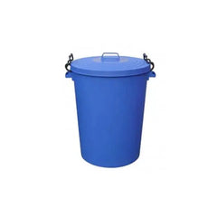 110L Clip Bin with Lid Blue  Adomoo