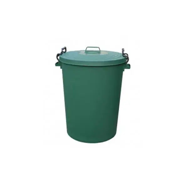 110L Clip Bin with Lid Green  Adomoo