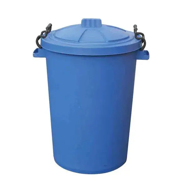 85L Clip Bin with Lid Blue Adomoo