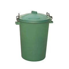 85L Clip Bin with Lid Green  Adomoo