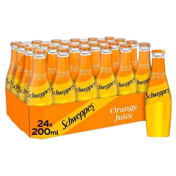 Schweppes Orange Juice 200ml (Case of 24)  Adomoo