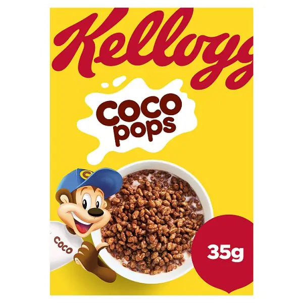 Kellogg's Coco Pops Breakfast Cereal Portion Pack 40 x 35g (Case of 40) Adomoo