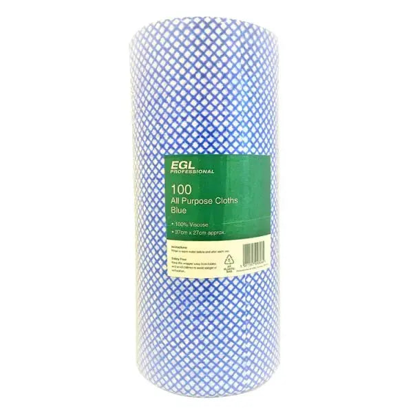 EGL Professional 100 All Purpose Cloths Blue  Adomoo