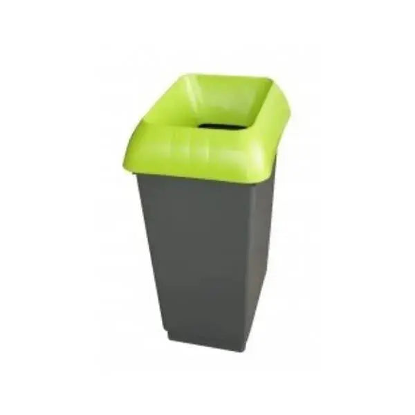 30L Recycling Bin with Lime Lid  Adomoo