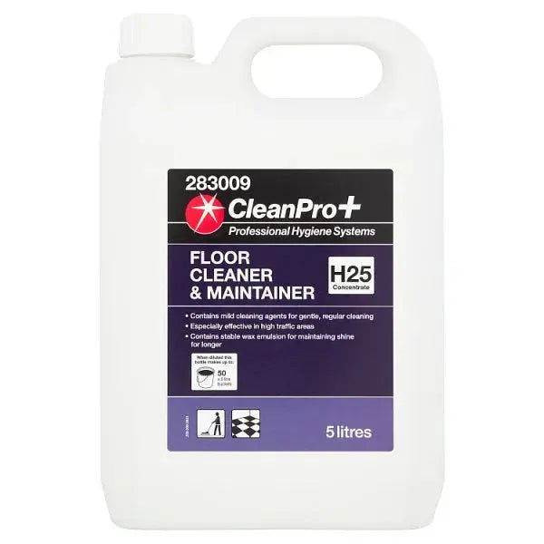 CleanPro+ Floor Cleaner & Maintainer H25 Concentrate 5 Litres  Adomoo