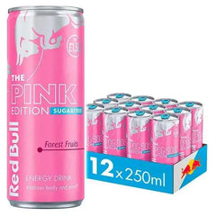 Red Bull The Pink Edition Sugarfree Forest Fruits Energy Drink 250ml (Case of 12)  Adomoo