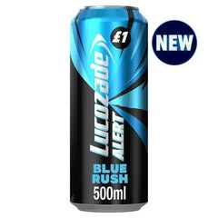 Lucozade Alert Energy Drink Blue Rush 500ml (Case of 12)  Adomoo