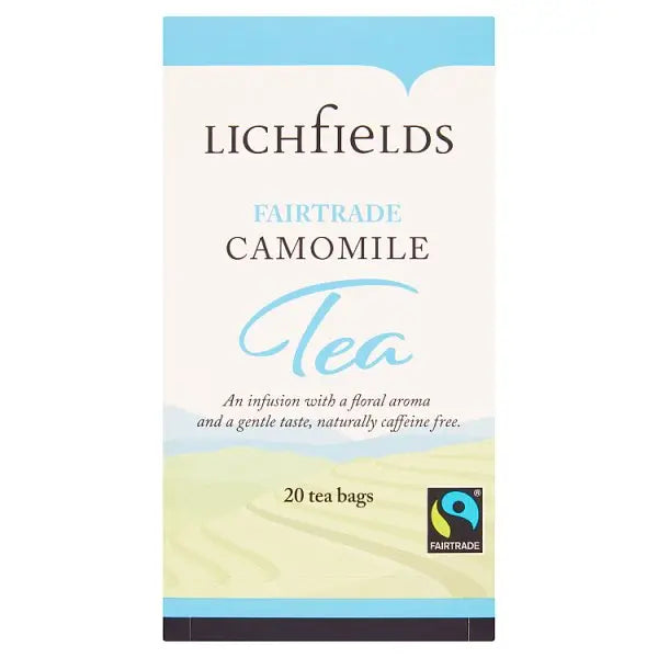 Lichfields Fairtrade Camomile 20 Tea Bags 30g  Adomoo