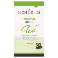 Lichfields Fairtrade Green Tea 20 Tea Bags 40g  Adomoo