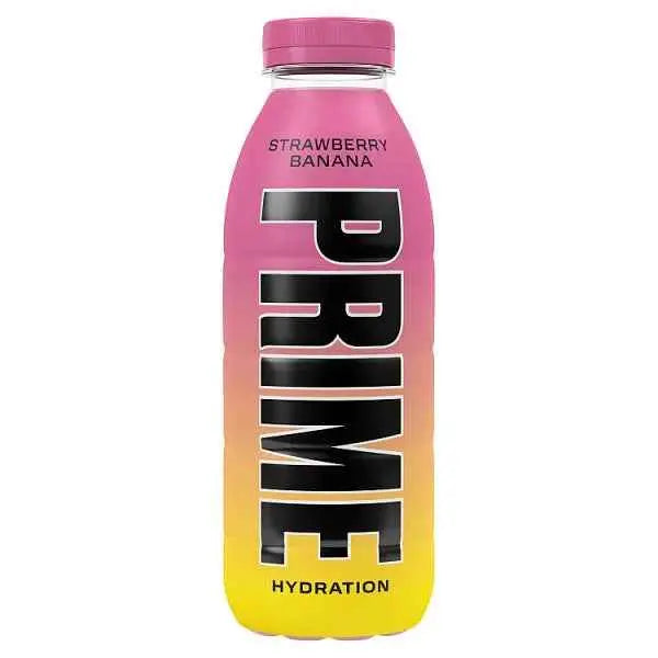 Prime Hydration Strawberry Banana 500ml (Case of 12)  Adomoo
