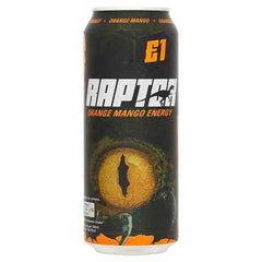 Raptor Orange Mango Energy 500ml (Case of 12)  Adomoo
