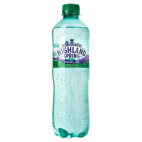Highland Spring Sparkling Spring Water 24 x 500ml (Case of 24)  Adomoo