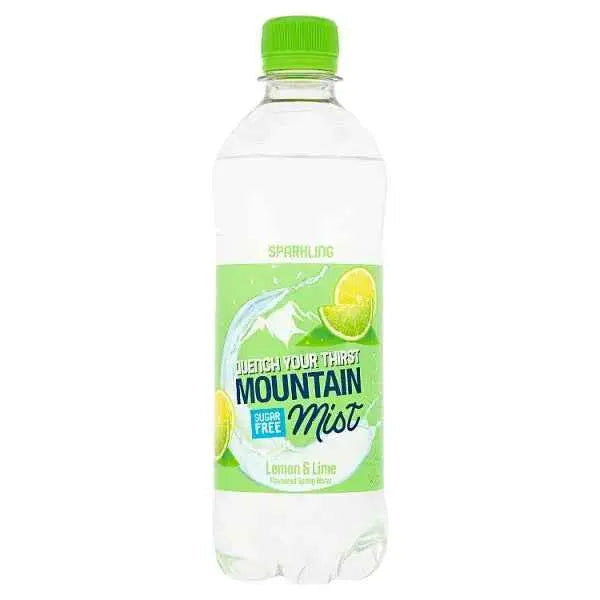 Mountain Mist Lemon & Lime Flavoured Sparkling Spring Water 500ml (Case of 12)  Adomoo