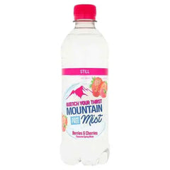 Mountain Mist Berries & Cherries Flavoured Still Spring Water 500ml (Case of 12)  Adomoo