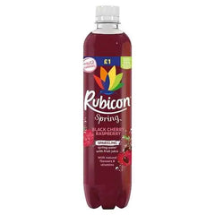 Rubicon Spring Black Cherry Raspberry Sparkling Spring Water with Fruit Juice 500ml (Case of 12)  Adomoo