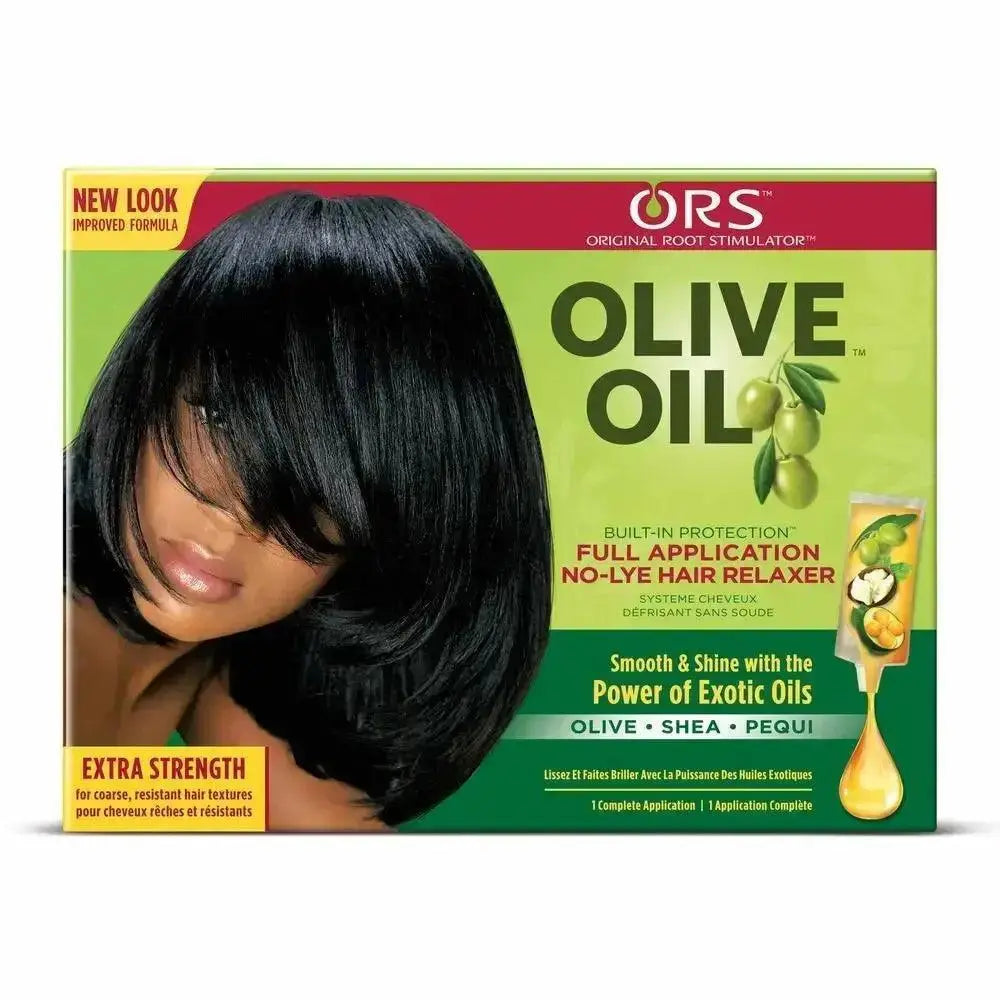 Hair Straightening Treatment Olive Oil Relaxer Kit Ors   Adomoo