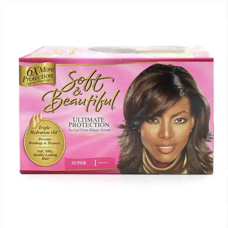 Hair Straightening Treatment Soft & Beautiful Soft & Beautiful Relaxer Kit Super  Adomoo
