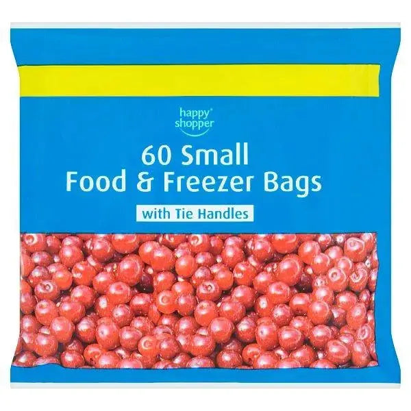 Happy Shopper 60 Small Food & Freezer Bags  Adomoo