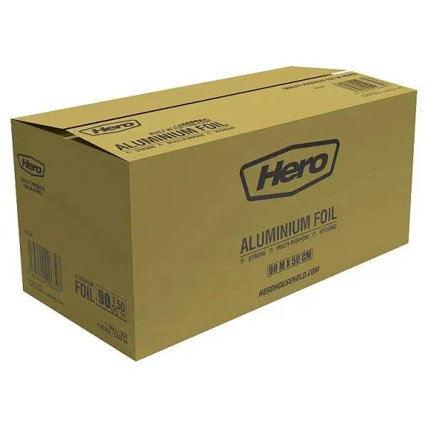 Hero Aluminium Foil 90m x 30cm  Adomoo